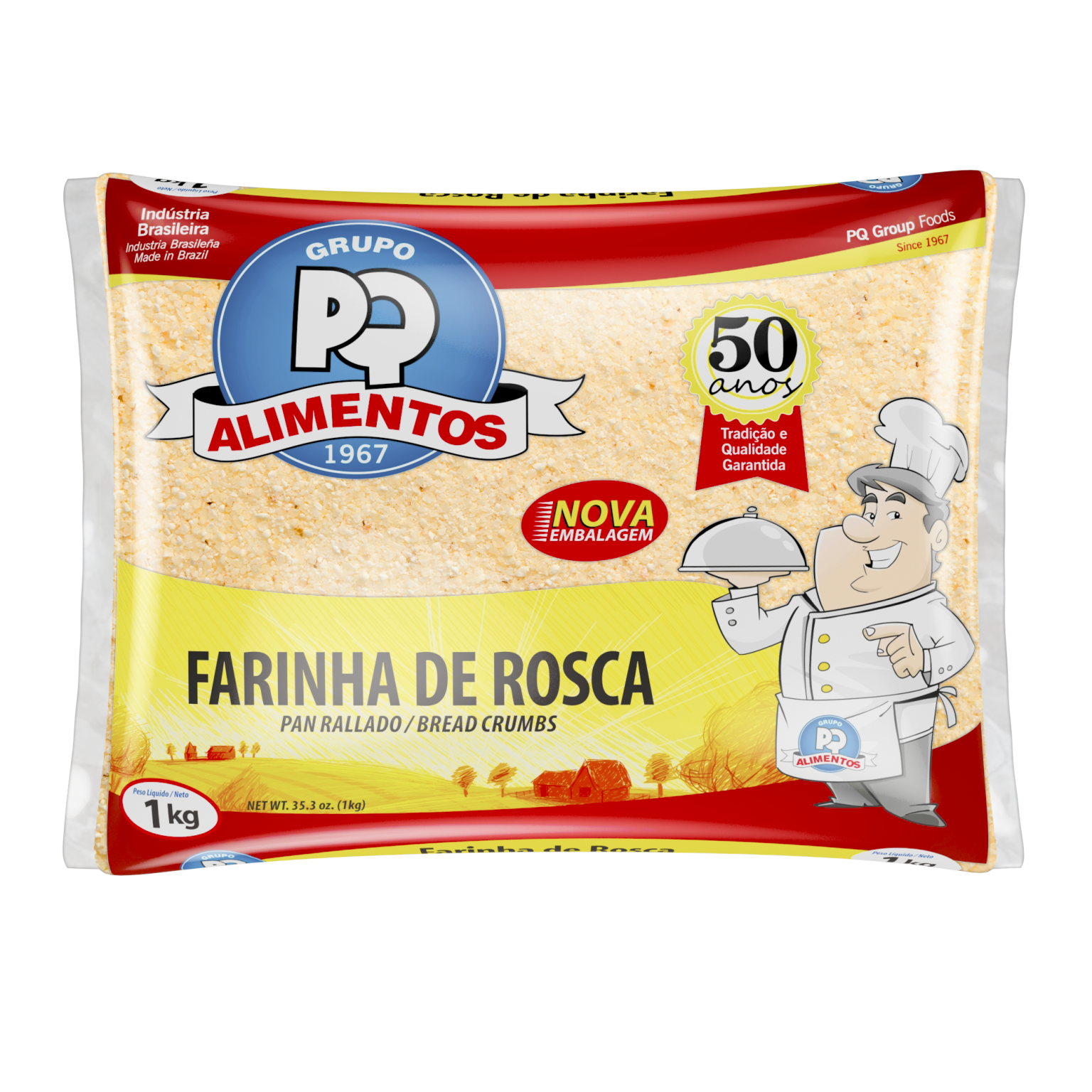 Farinha de Rosca - Grupo PQ Alimentos