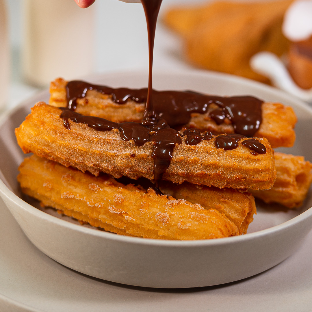 Receita De Churros Com Chocolate Grupo PQ Alimentos